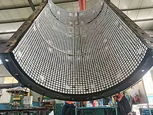 Ceramic lined pipes and chutes in cement plants in China