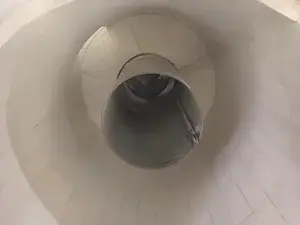 Ceramic Tile Lined Curved Pipe